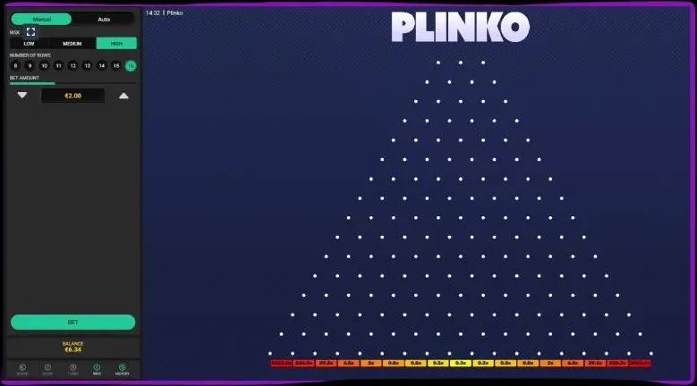 Opzioni di scommessa Plinko Opzioni di scommessa Plinko